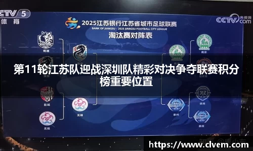 第11轮江苏队迎战深圳队精彩对决争夺联赛积分榜重要位置